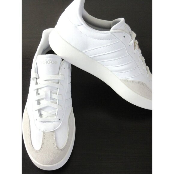 Adidas Men's Barreda Classic Striped Tennis Shoes White Sizes NIB JI2308 - Picture 3 of 5